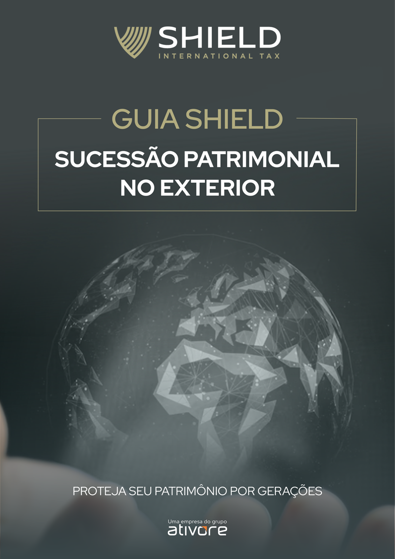 Capa do Guia Shield sobre sucessão patrimonial e imposto de herança no exterior