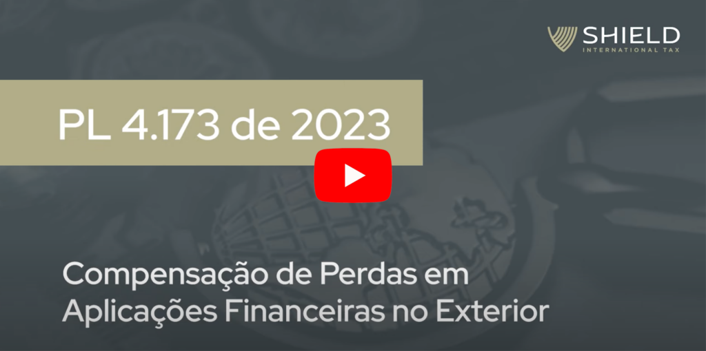Trecho do vídeo sobre compensação de perdas em aplicações financeiras no exterior