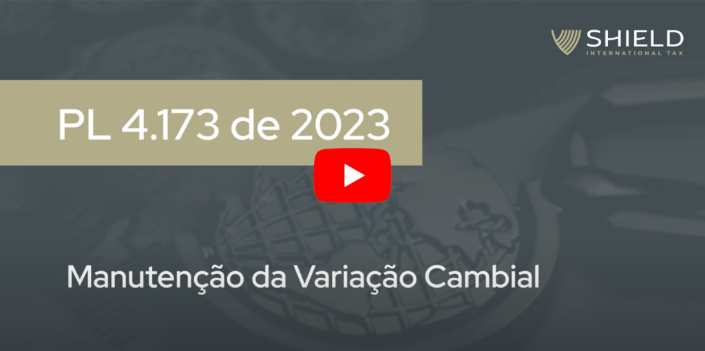 Trecho do vídeo sobre manutenção da variação cambial no PL 4.173