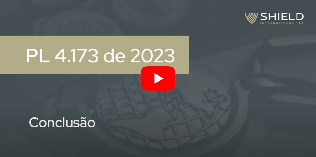 Trecho do vídeo com a conclusão da análise sobre o PL 4.173